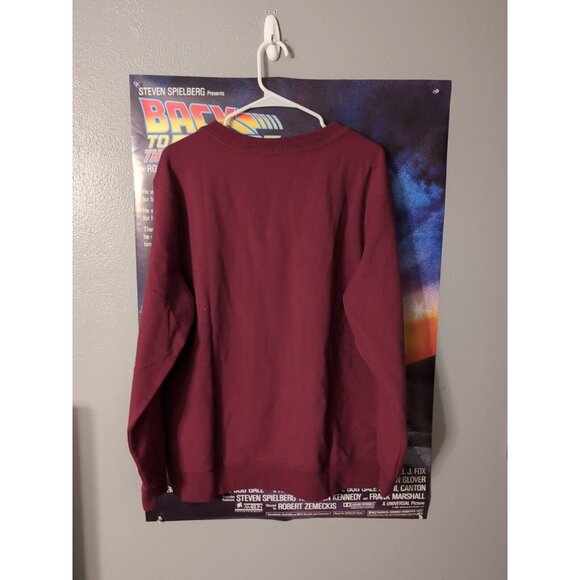 Green Tea Pullover Sweater Wine Size L Wine O Clock Error - Picture 4 of 7
